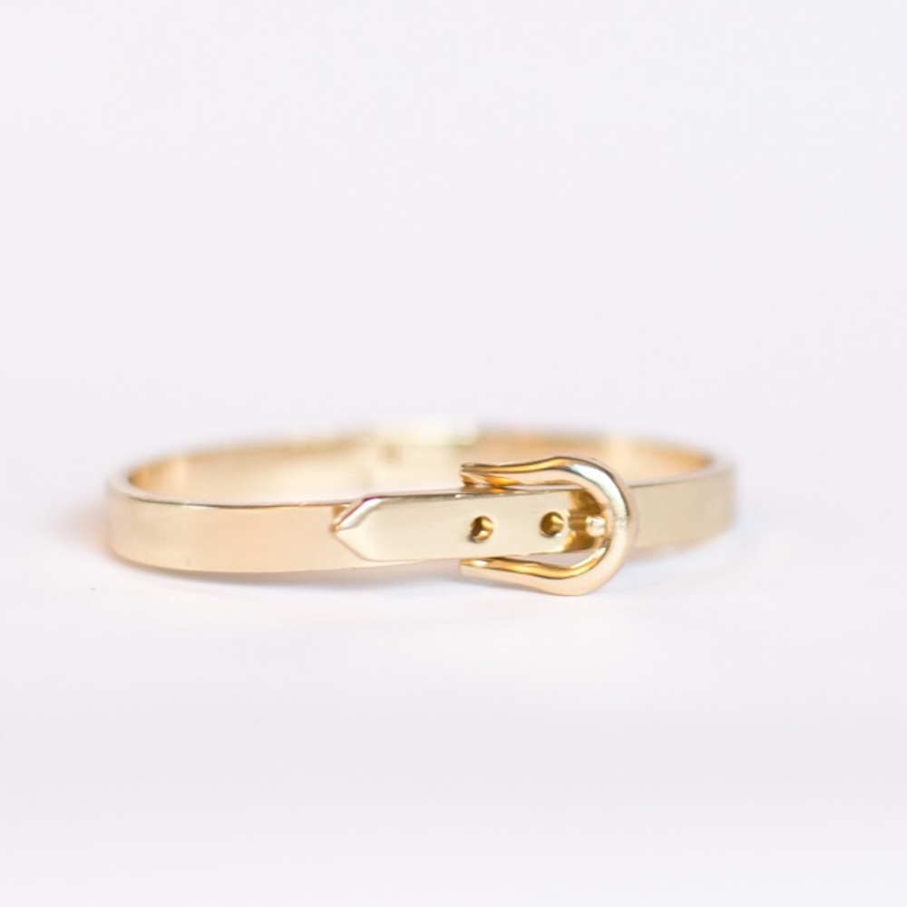 Gold Belt Buckle Bracelet